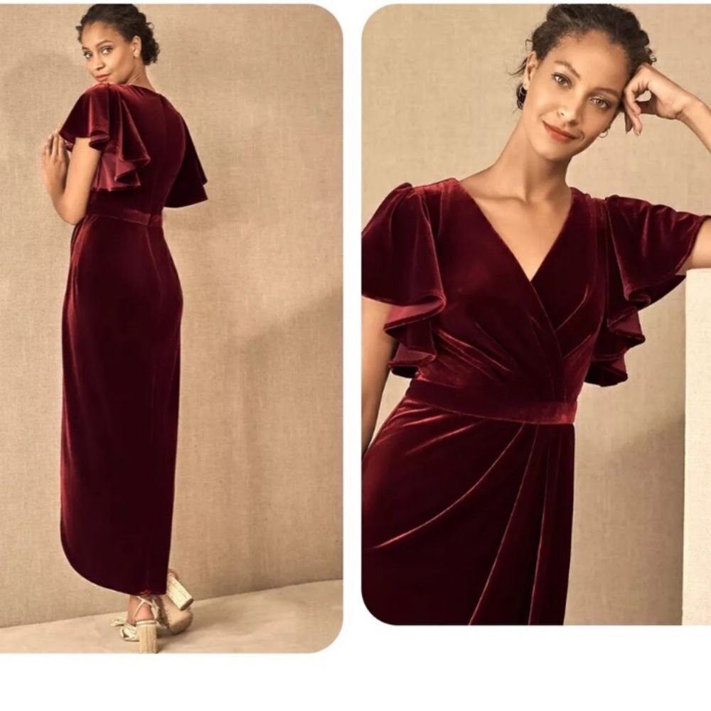 BHLDN Dover  Velvet Dress size 4